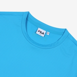 Fila Aqua Time Lettering - Miesten Poolopaita - aqua | FI-18032